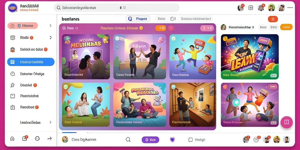 afk77 - Tampilan menu utama yang sederhana dan intuitif.